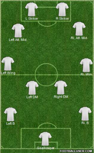 Dream Team 4-2-2-2 football formation