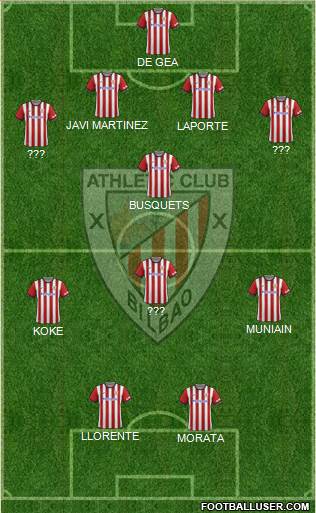 Athletic Club 4-4-2 football formation