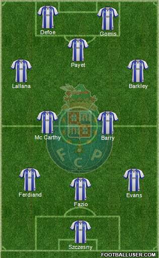 Futebol Clube do Porto - SAD 3-5-2 football formation