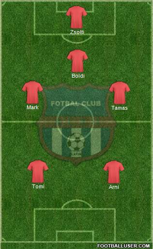 Alro Slatina 4-1-4-1 football formation