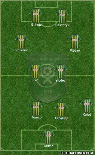 Al-Merghani Kassala 3-5-1-1 football formation