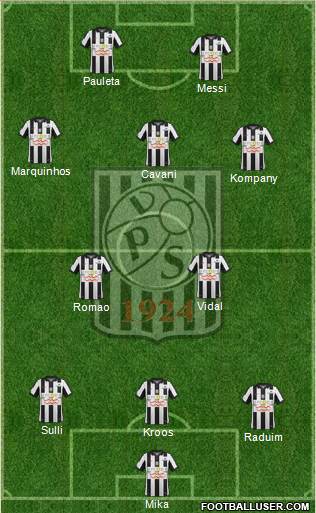 Vaasan Palloseura 3-5-2 football formation