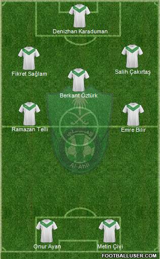 Al-Ahli (KSA) 3-5-2 football formation