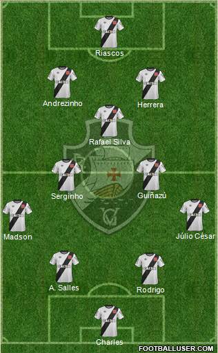 CR Vasco da Gama 4-3-3 football formation