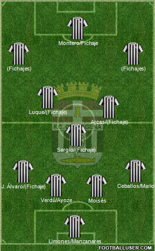 F.C. Cartagena 4-3-3 football formation