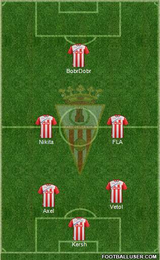 Algeciras C.F. 4-1-2-3 football formation