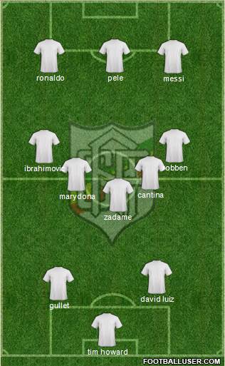 GA Farroupilha 3-5-2 football formation