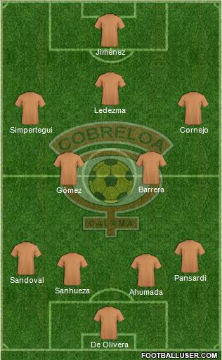 CD Cobreloa S.A.D.P. 4-5-1 football formation