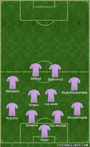Dream Team 4-2-2-2 football formation