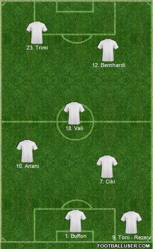 Tottenham Hotspur 5-4-1 football formation