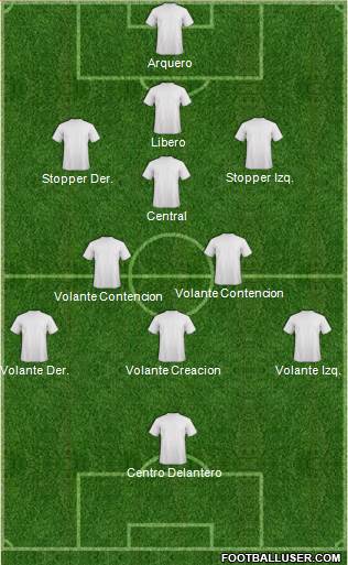 World Cup 2014 Team 4-5-1 football formation