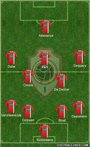 R Antwerp FC 4-2-3-1 football formation