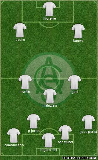 GA Sampaio 3-4-2-1 football formation