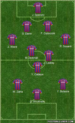 Crystal Palace 4-3-3 football formation