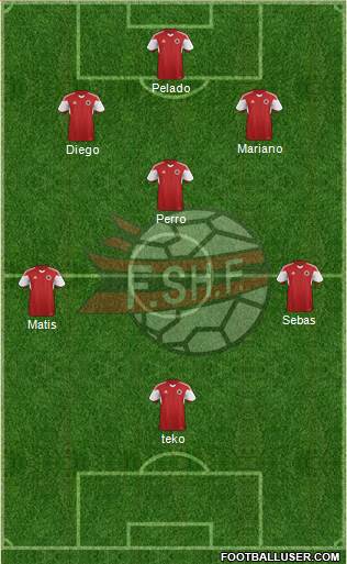 Albania 5-4-1 football formation