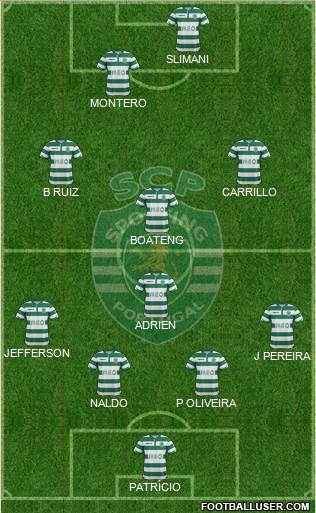 Sporting Clube de Portugal - SAD 4-1-3-2 football formation