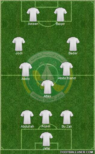 Al-Khaleej (KSA) 3-5-2 football formation