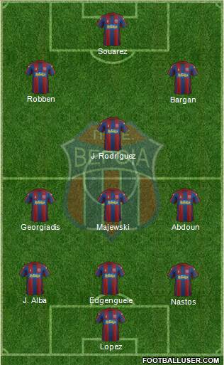 AS Veroia 3-4-3 football formation