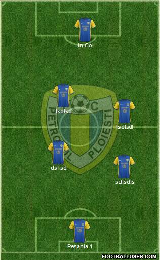 SC FC Petrolul Ploiesti 3-4-2-1 football formation