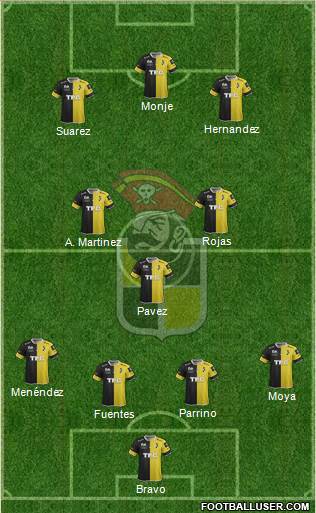 CD Coquimbo Unido S.A.D.P. 4-3-1-2 football formation