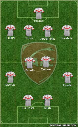Valenciennes Football Club 4-4-2 football formation