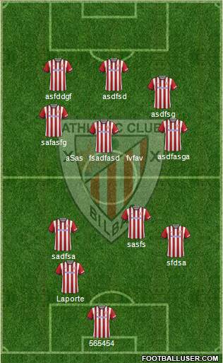 Athletic Club 5-4-1 football formation