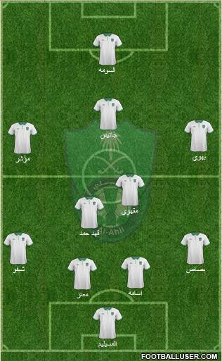 Al-Ahli (KSA) 4-2-3-1 football formation