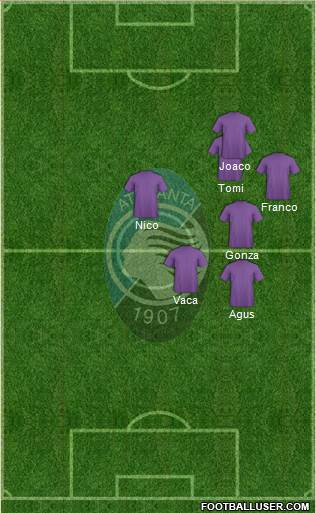 Atalanta 4-2-3-1 football formation