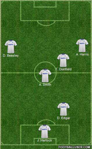 Chesterfield 4-1-4-1 football formation