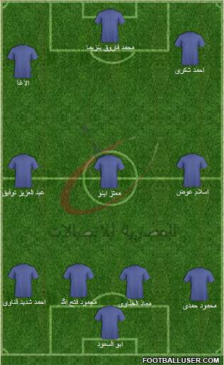 Telecom Egypt football formation
