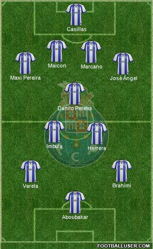 Futebol Clube do Porto - SAD 4-3-3 football formation