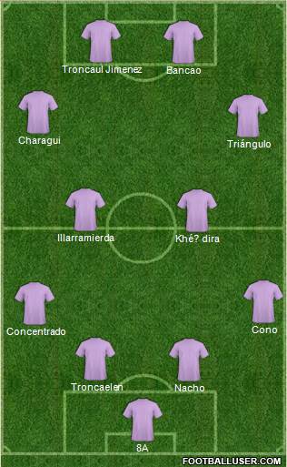 Dream Team 4-4-2 football formation