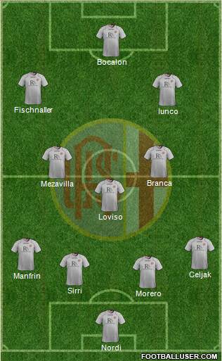 Alessandria 4-3-3 football formation