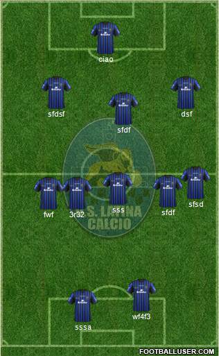Latina 5-3-2 football formation