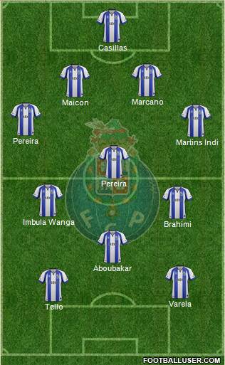Futebol Clube do Porto - SAD 4-3-3 football formation