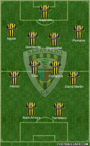 Barakaldo C.F. 4-4-2 football formation