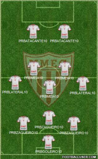 Mogi Mirim EC 3-5-2 football formation