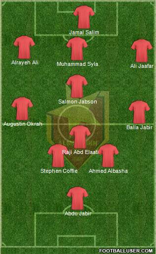 Al-Merreikh Omdurman 3-5-1-1 football formation