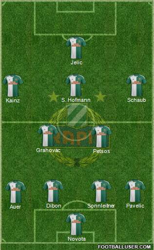 SK Rapid Wien 4-2-3-1 football formation