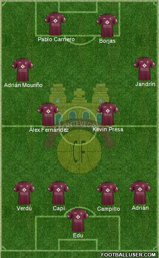 Pontevedra C.F. football formation