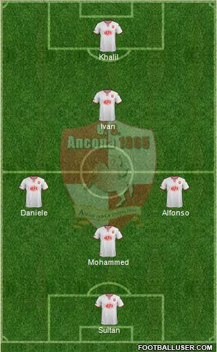 Ancona 4-1-2-3 football formation