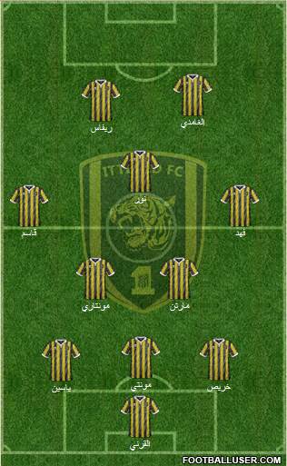 Al-Ittihad (KSA) 3-5-2 football formation
