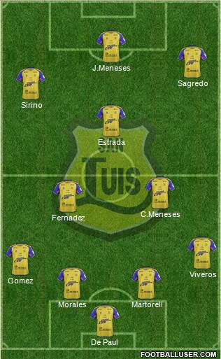 CD San Luis S.A.D.P. football formation