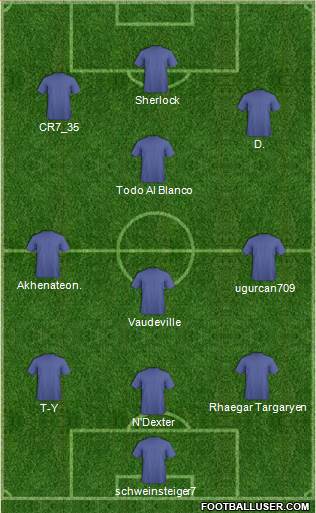 Dream Team 4-4-2 football formation