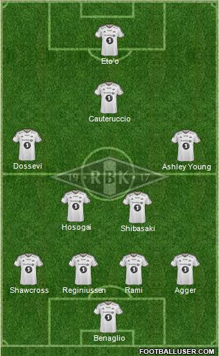 Rosenborg BK 4-2-2-2 football formation