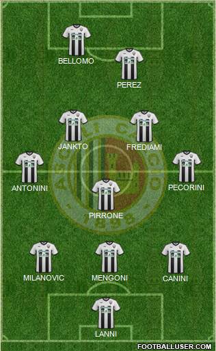 Ascoli 3-5-2 football formation