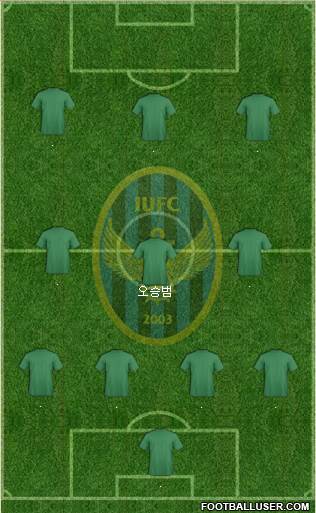Incheon United 4-4-1-1 football formation