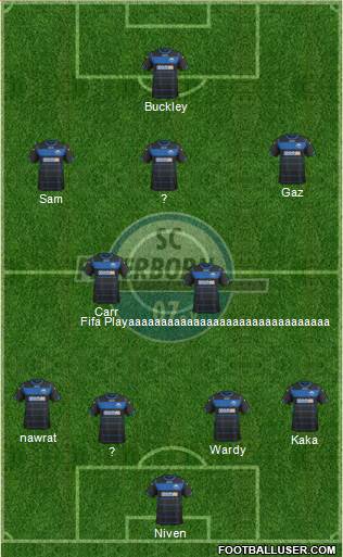 SC Paderborn 07 4-5-1 football formation