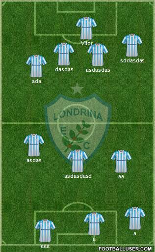 Londrina EC 4-3-3 football formation