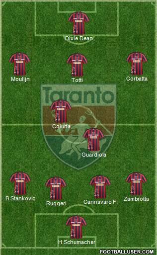 Taranto 4-2-3-1 football formation